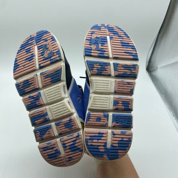 On Cloud Girls size K12 Ultramarine Colorful Cloudtec Velcro Shoes Sneakers - Picture 8 of 8